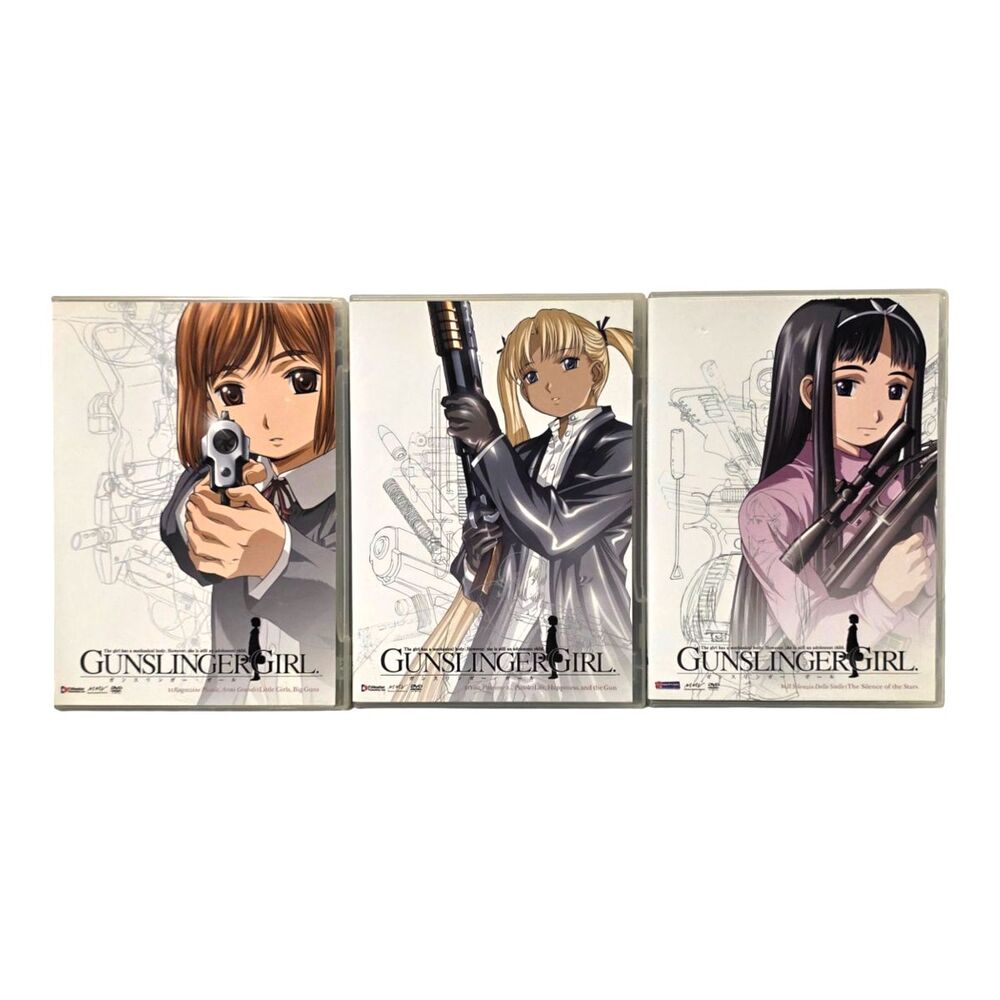 GUNSLINGER GIRL Season 1  ANIME 3 DVDs (13 Episodes) * FUNIMATION *